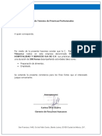 Carta de Término de Prácticas Profesionales