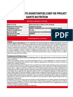 PUI - Assistant CDP Santé Nut - Boromo