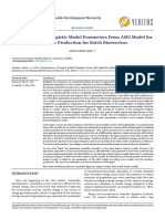 Determination of Logistic Model Parameters From Am2 Model For Methane Production For Batch 11258