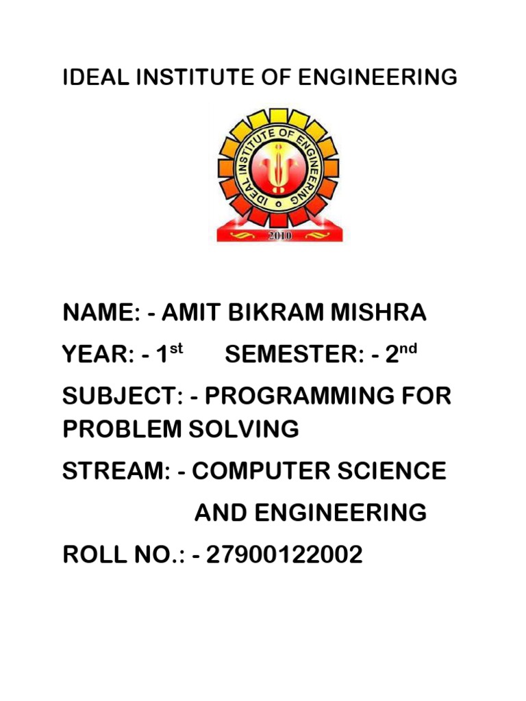 CS practical front page (1) | PDF