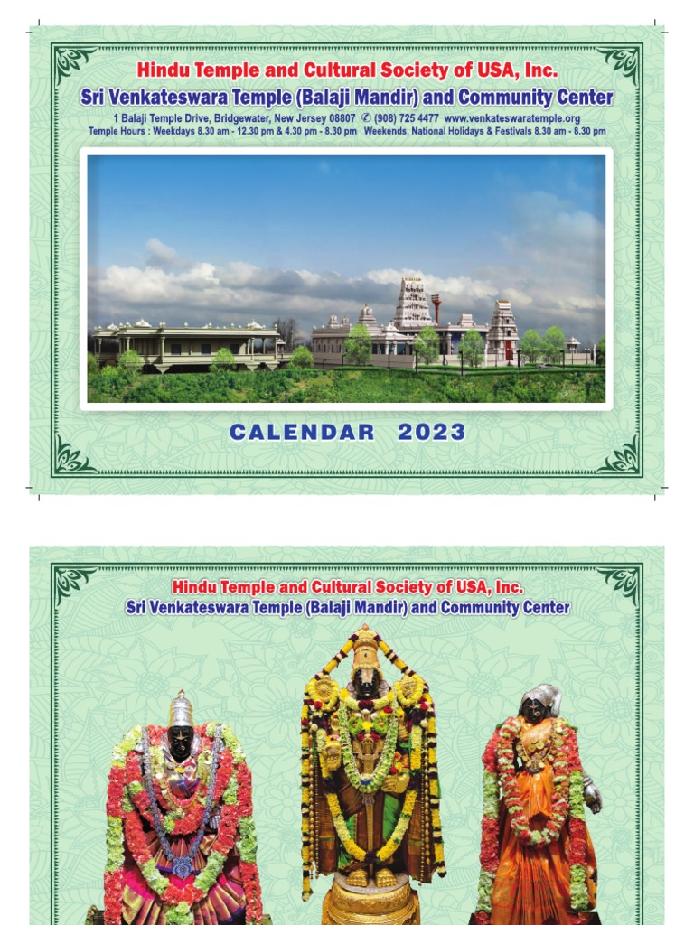 Ttd 2023 Festival Calendar Cheapest Purchase