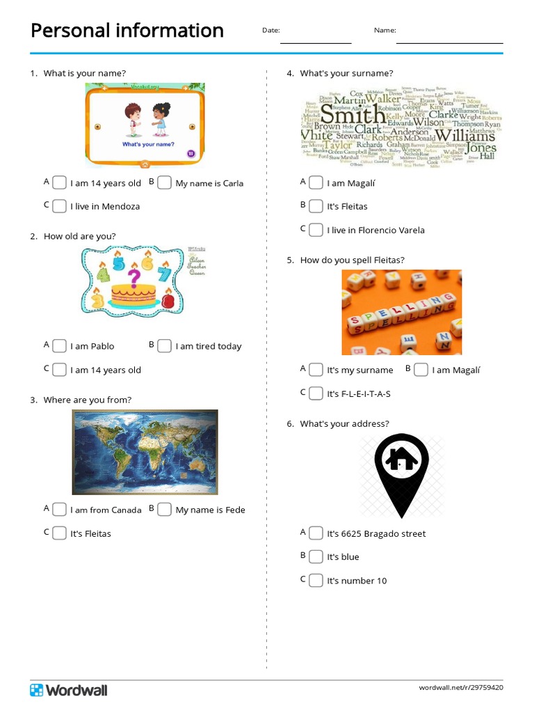 personal-information-quiz | PDF