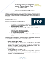 La Primera Comunidad - Fraternidad en Los PGO Febrero 2023