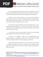 Fundamentos Teóricos e Filosóficos do Novo Direito Constitucional Brasileiro