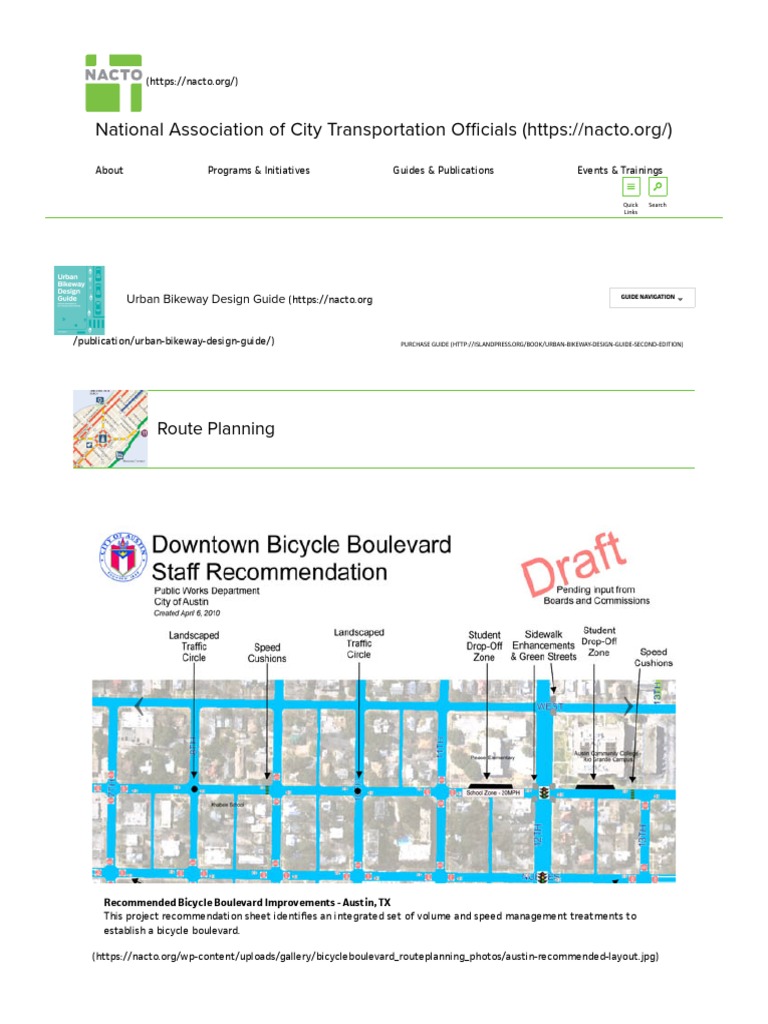 Route Planning National Association of City Transportation Officials ...