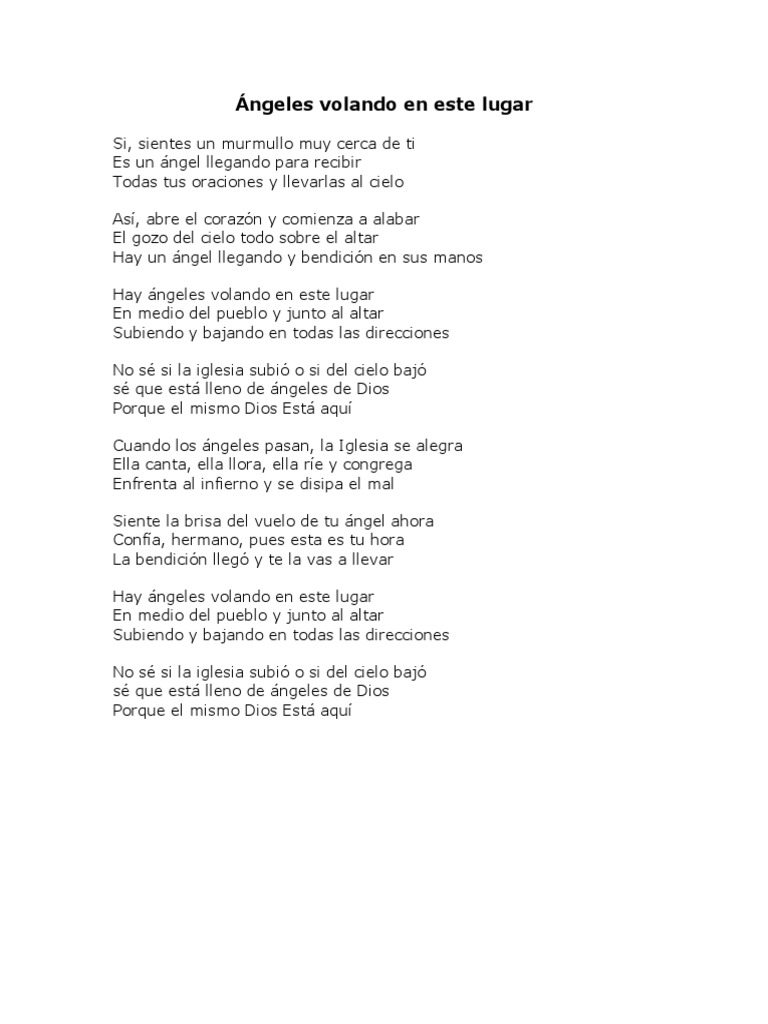 Ángeles volando en este lugar | PDF