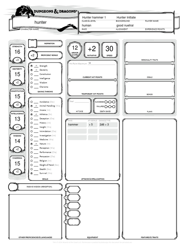 Monster Hunter Character | PDF