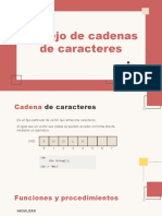 14 - Manejo de Cadenas de Caracteres