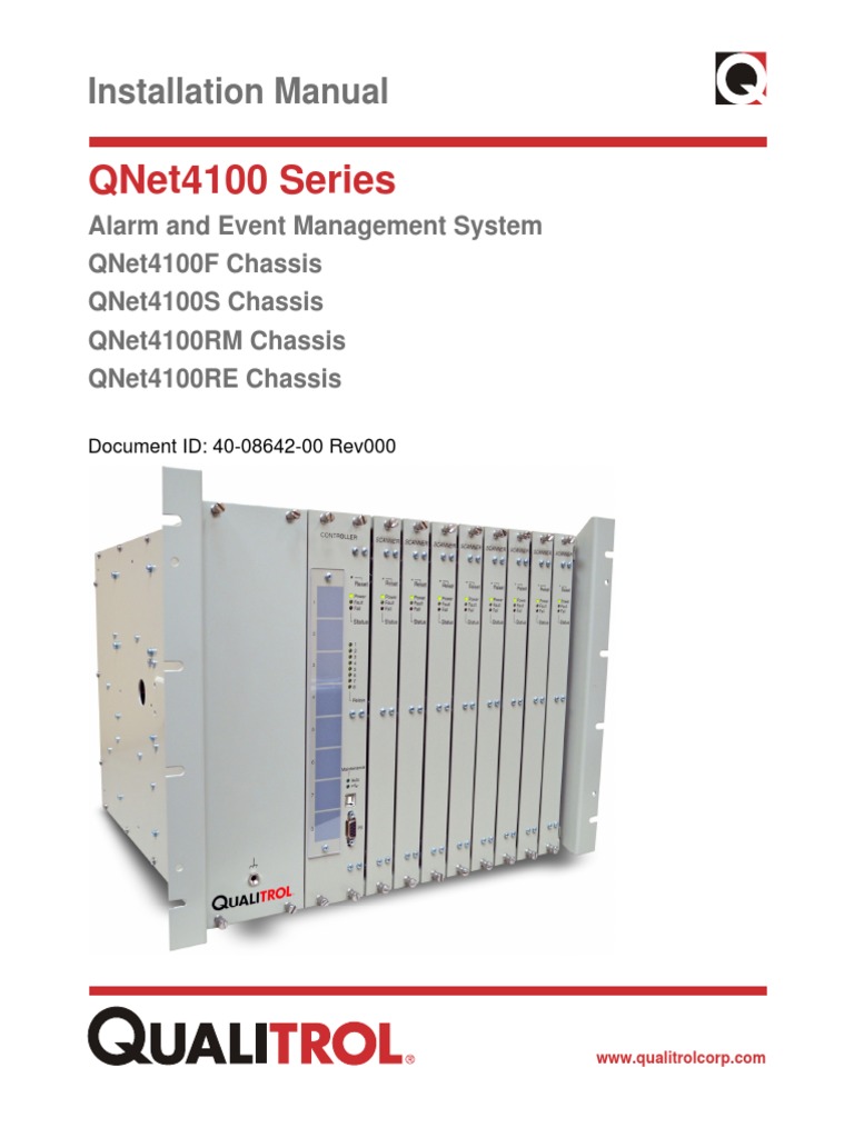 40-08642-00rev000 QNet4100 Series Installation Manual | PDF
