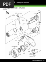 1992 Bayou 300 Starter Motor