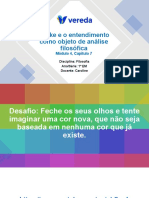 Locke e o Entendimento Como Objeto de Análise Filosófica