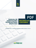 Manual de Orientacoes Tecnicas para Envio Dos Balancetes Contabeis Versao 5