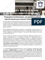 Comunicado Aprajud Sobre Proceso Constitucional 31 Mayo 2023