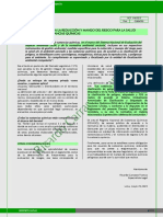 Reducción y Manejo Del Riesgo de Sustancias Químicas