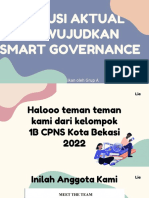 Diskusi Aktual Mewujudkan Smart Governance: Dipresentasikan Oleh Grup A