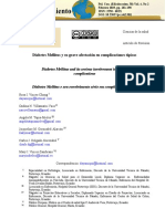 Diabetes Mellitus y Su Grave Afectación en Complicaciones Típicas