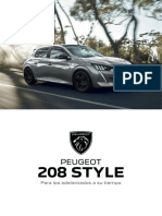 Ficha Técnica Peugeot 208 STYLE 2022
