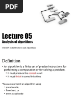 05 CSE225 Analysis of Algorithms