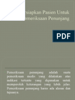 Mempersiapkan Pasien Untuk Pemeriksaan Penunjang