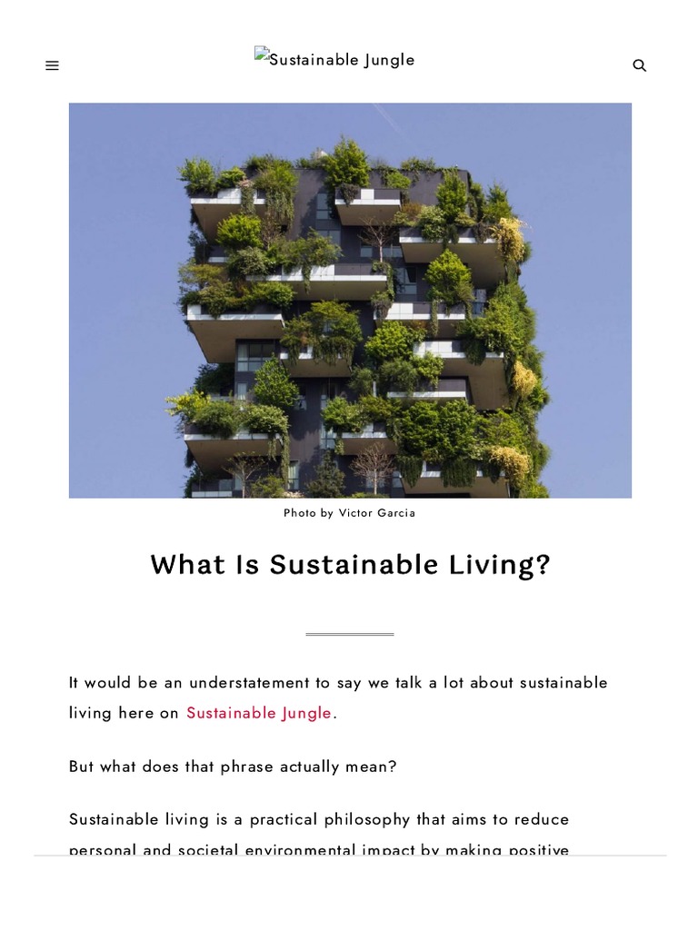 What Is Sustainable Living Pdf Sustainability Agriculture