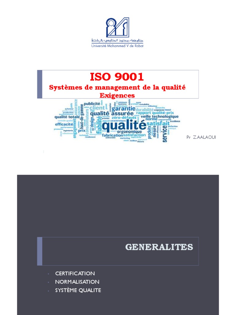 Certification ISO 9001: Exigences et Normes | PDF | Management de la ...