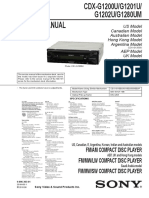 Service Manual: Fm/Am Compact Disc Player FM/MW/LW Compact Disc Player FM/MW/SW Compact Disc Player