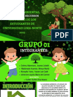 Conciencia Ambiental y El Consumo de Recursos Naturales de Los Estudiantes de Universidad Lima-Norte 2023