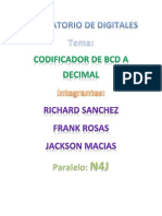 Decodificador NBCD A Decimal