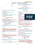 Solución Del Cuestionario 5 Vectores y Matrices para Estudiar La Complejidad