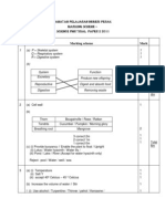 No Marking Scheme Mark: Jabatan Pelajaran Negeri Perak Marking Scheme - Science PMR Trial Paper 2 2011