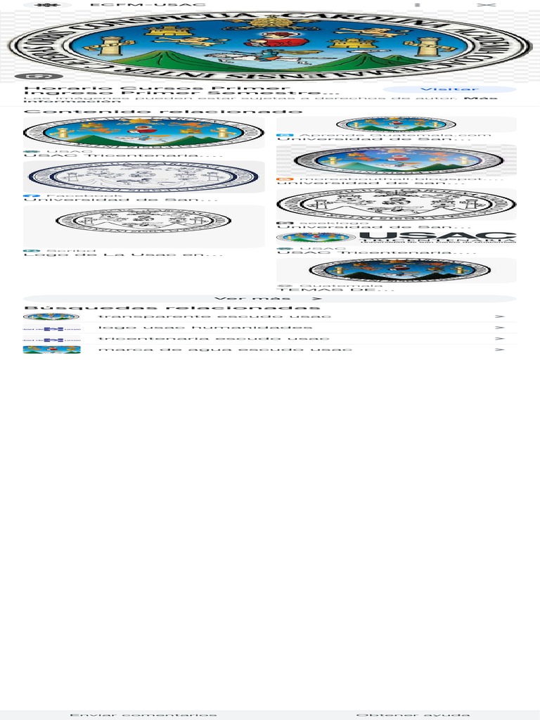 Escudo Usac Buscar Con Google Pdf