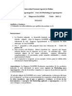 Temario DANPER Practica Asignada No. 2 Marketing Agronegocios