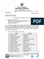 DM Sgod No. 129 S. 2020 Contingency Planning For Covid 19