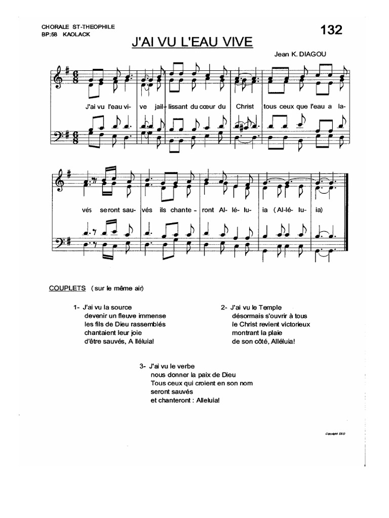 J'Ai Vu L'eau Vive (J. K. DIAGOU) PDF