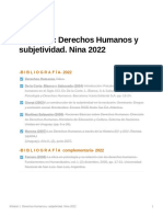 Mdulo 1 Derechos Humanos y Subjetividad. Nina 2022
