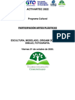 Programa Cultural ARTES PLÁSTICAS