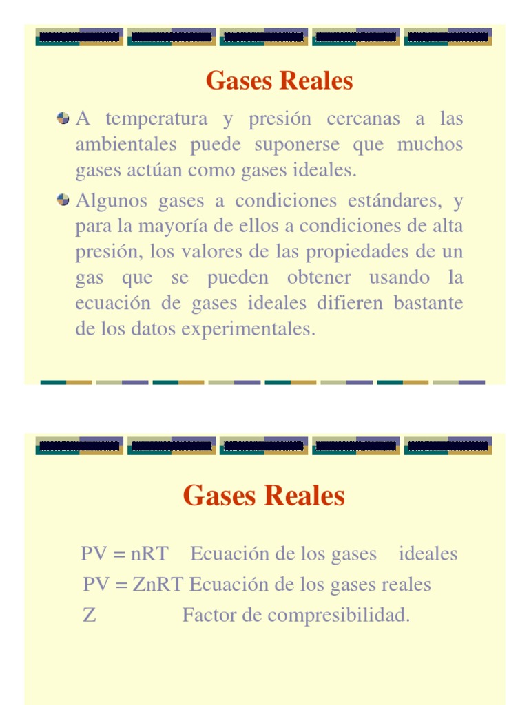 Comportamiento de Gases Reales | PDF | Gases | Fases de la materia