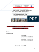 Necesidades y Condiciones de Un Sistema de Abastecimiento de Agua Potable.