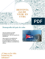 DESVENTAJAS DE  VIVIR  EN CUBA