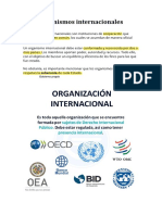Organismos internacionales (apuntes)