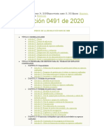 Resolucion 0491 Del 2020 Espacios Confinados