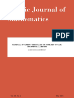 Pacific Journal of Mathematics: Maximal Invariant Subspaces of Strictly Cyclic Operator Algebras