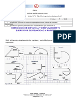 2° Medio Física Unidad N°1 Guía N°3 Trayectoria Dezplazamiento y Velocidad