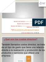 NV y Describir Que y Cuales Son Los Costos Directos y Mano de Obra Directa e Indirecta Cesar Gustavo Gómez Zendejas