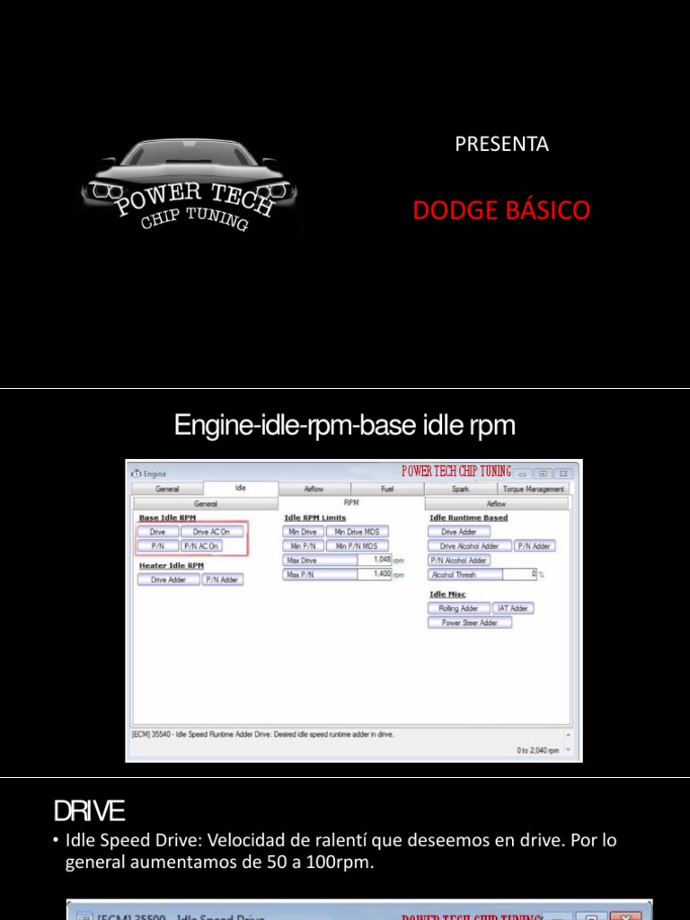 Tuning de Potencia para Dodge | PDF | Acelerador | Motores