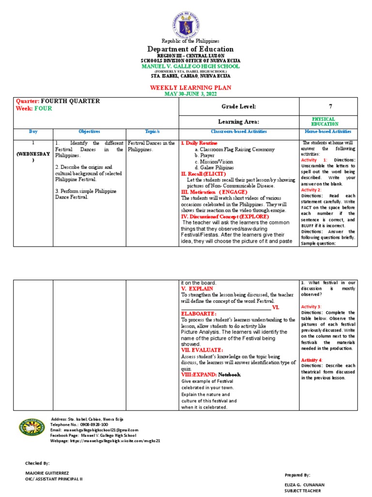 Demo Lesson Plan 2022 | PDF