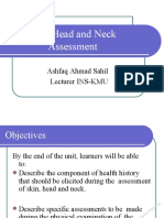 Unit 4 Assessment of The Skin, Head & Neck, Educational Platform