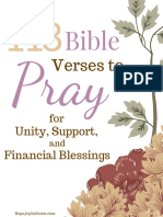 118 Bible Verses To Pray For Unity, Support and Financial Blessings