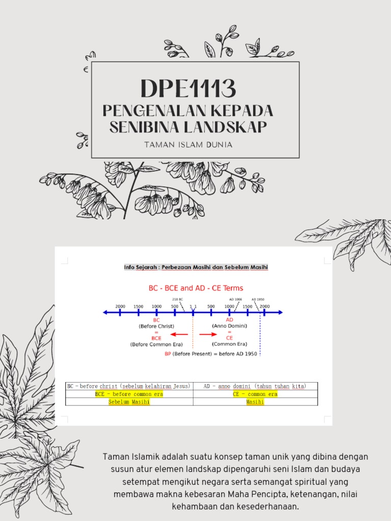 Sejarah dan Konsep Taman Islam | PDF