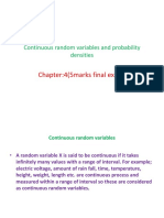 Continuous Random Variables and Probability Densities